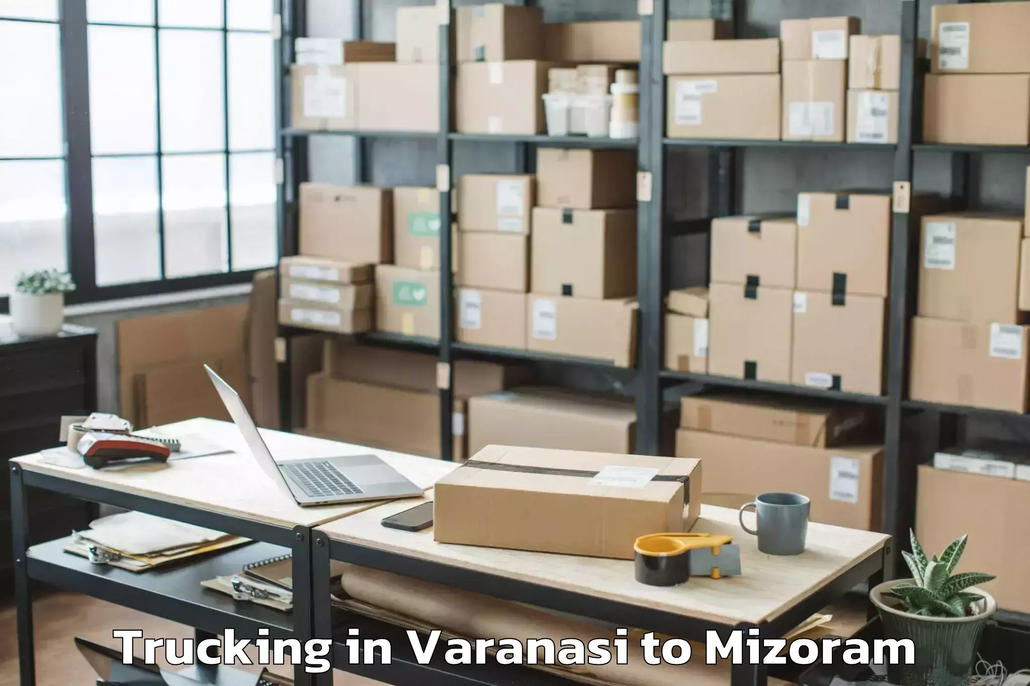 Professional Varanasi to Lungsen Trucking